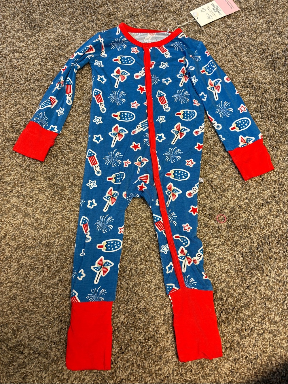 Laree + Co Patriotic Bamboo Convertible Sleeper